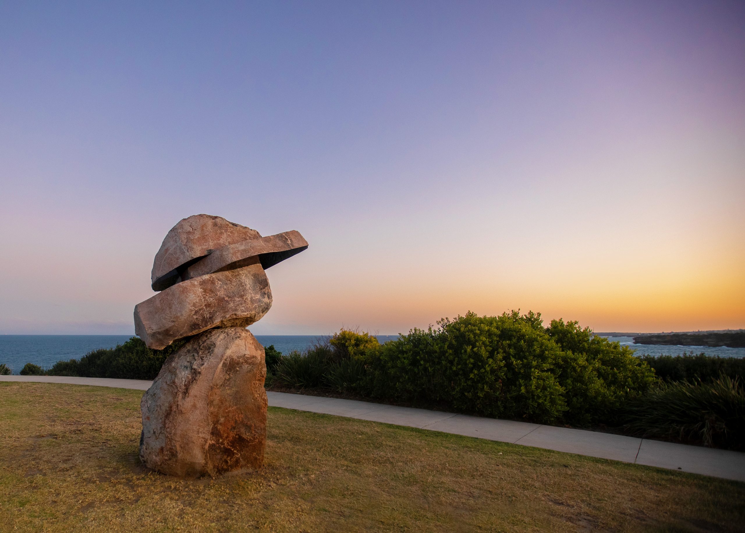 Aqualand_Image: John Petrie, ‘23.5°’, Sculpture by the Sea, Bondi 2023, Photo: Charlotte Curd