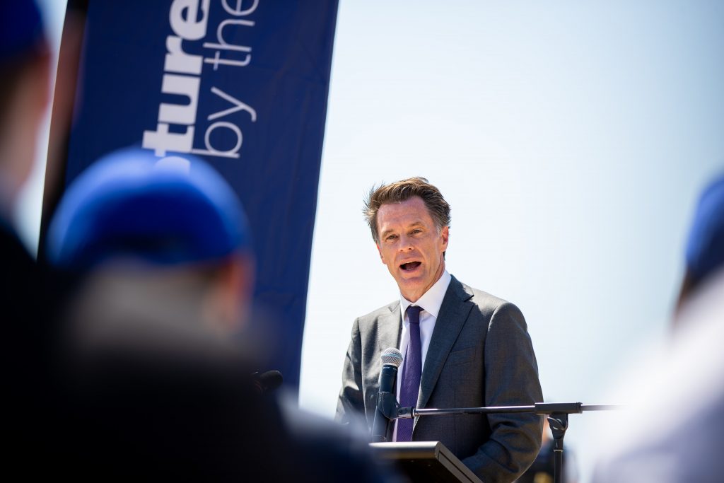 The Hon. Chris Minns, Premier of NSW at Sculpture by the Sea, Bondi 2023 media launch.