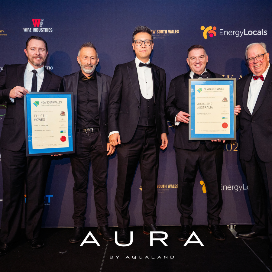 Aqualand-AIB NSW Professional Excellence Awards-2025 Best Residential Construction-AURA by Aqualand